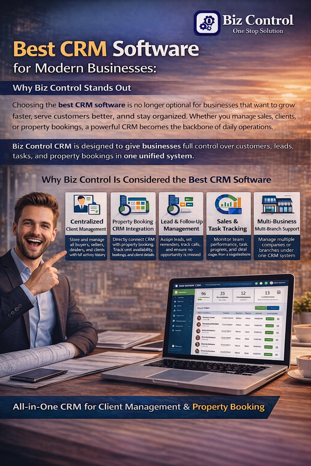 You are currently viewing Best CRM Software for Business & Property Booking | Biz Control CRM