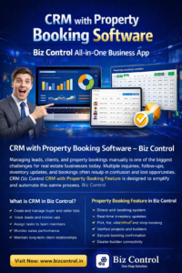 Read more about the article CRM with Property Booking Software | Biz Control All-in-One Business App
