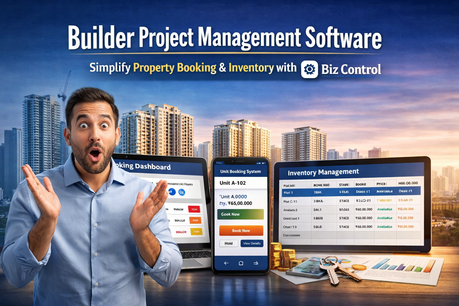 Read more about the article Builder Project Management Software: Simplify Property Booking & Inventory with Biz Control