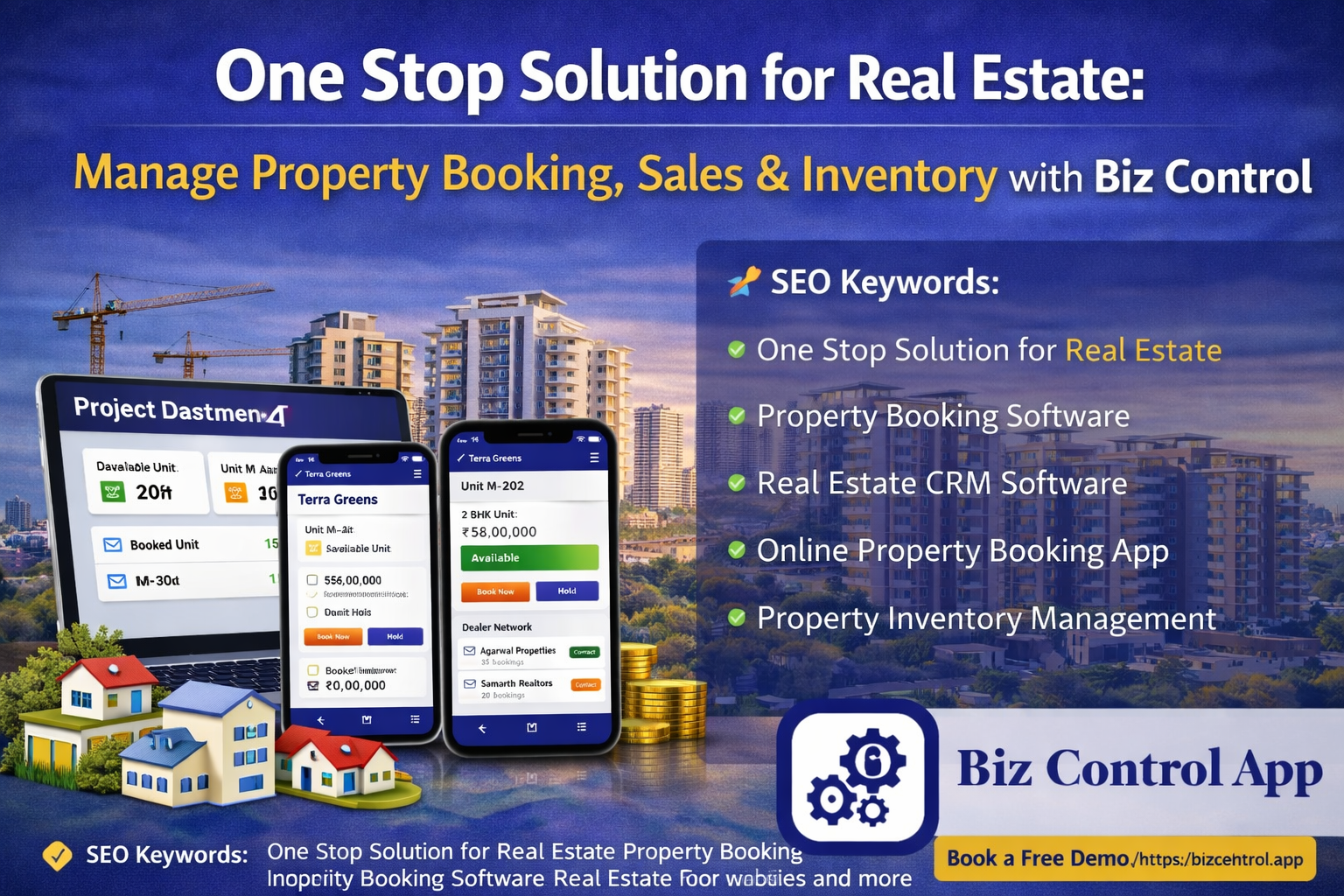 Read more about the article One Stop Solution for Real Estate: Manage Property Booking, Sales & Inventory with Biz Control