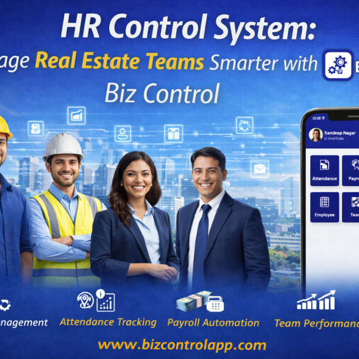 HR Control System helps real estate businesses manage attendance, payroll, staff performance, and teams behind property booking.