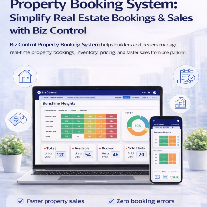 Property Booking System helps builders and dealers manage real-time property bookings, inventory, pricing, and faster sales from one platform.