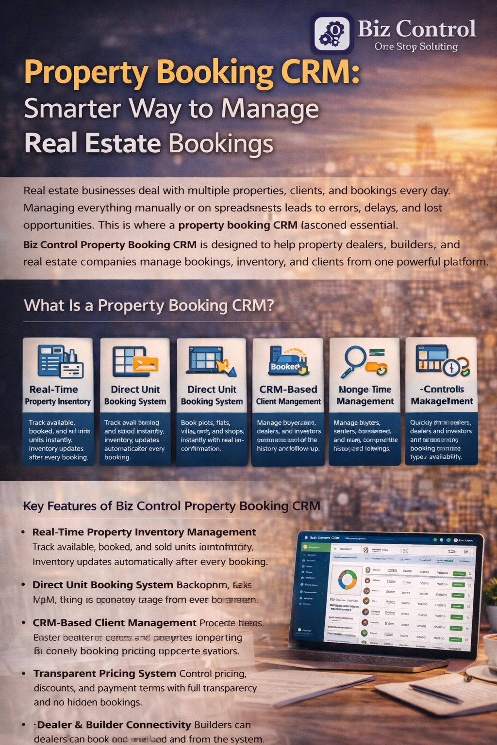Read more about the article Property Booking CRM | Smart Real Estate Booking System with Biz Control